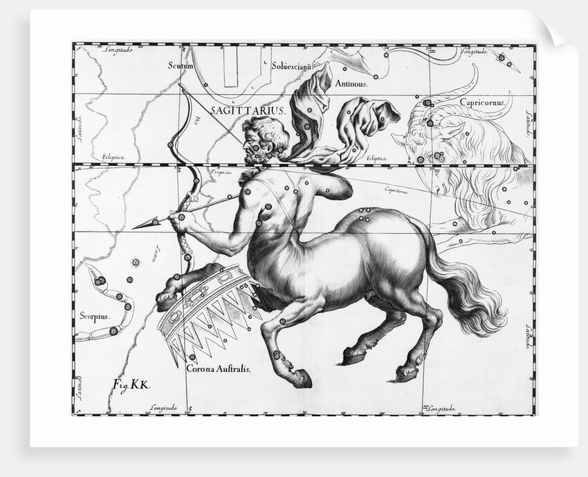 Engraving Of Constellation Sagittarius by Anonymous