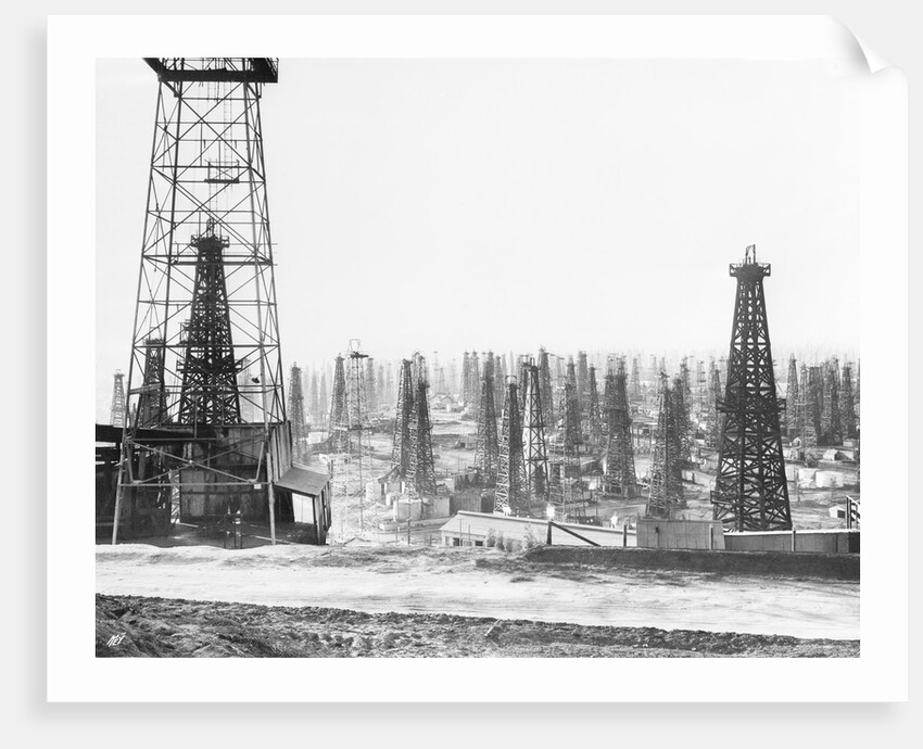 Signal Hill Oil Derricks by Anonymous
