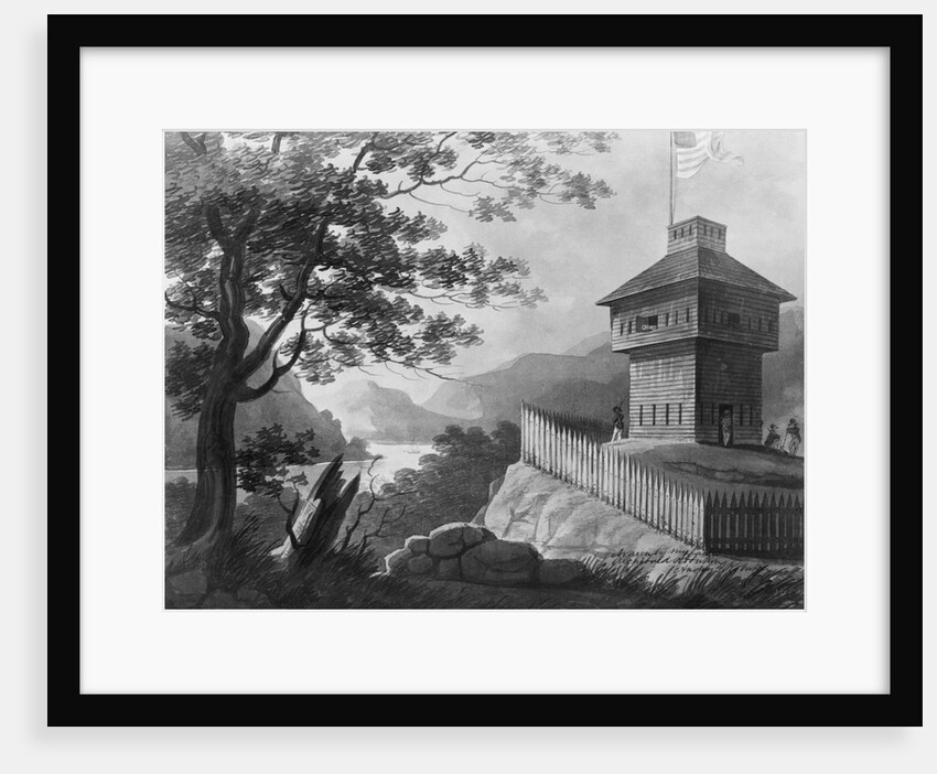 Blockhouse At West Point, 1802, Painting by Anonymous