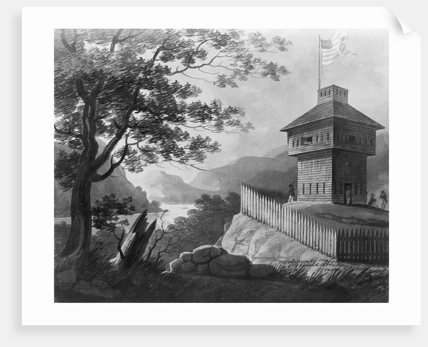 Blockhouse At West Point, 1802, Painting by Anonymous