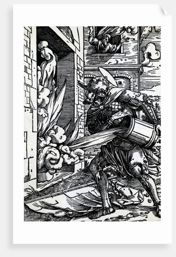 St. Florian Pouring Water On Fire by Anonymous