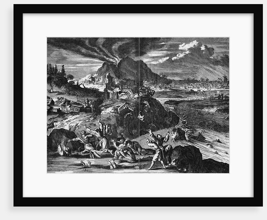 Illustration Of Great Earthquake Of 1650 by Anonymous