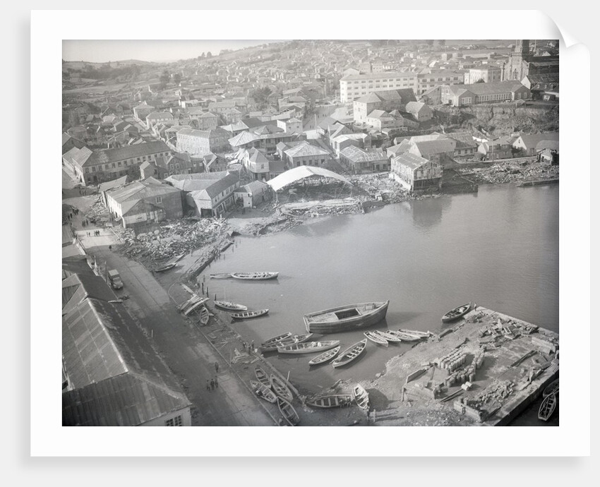 Aerial Of Waterfront Earthquake Damage by Anonymous
