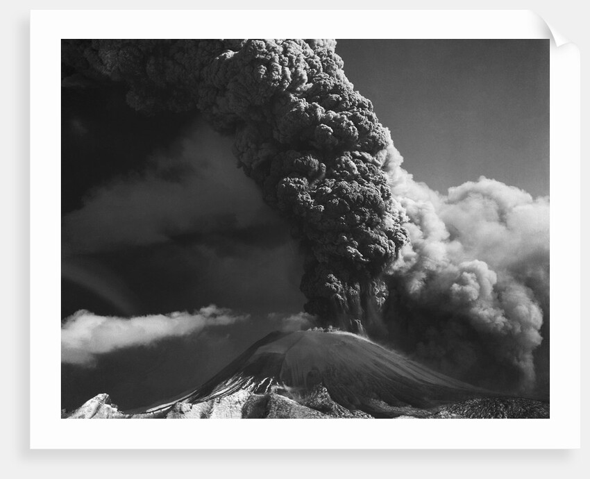 Aerial Of Mt. Vesuvius Erupting by Anonymous
