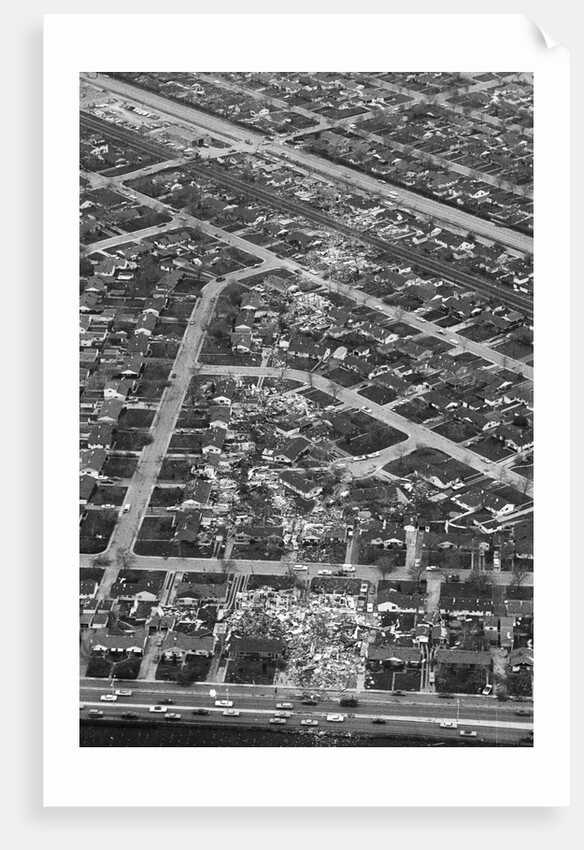 Aerial View Shows Tornado'S Path by Anonymous