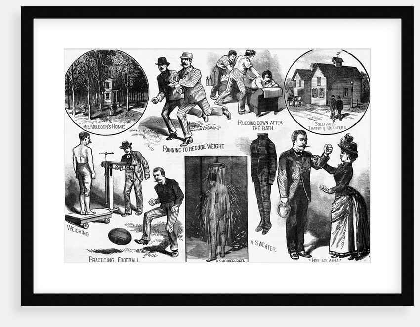 Illus.;John Sullivan In Training Shots by Anonymous