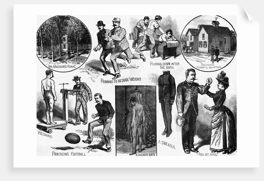 Illus.;John Sullivan In Training Shots by Anonymous