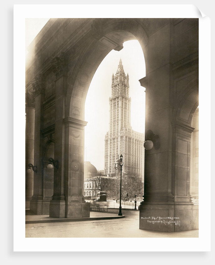 Woolworth Building Through Arch by Anonymous