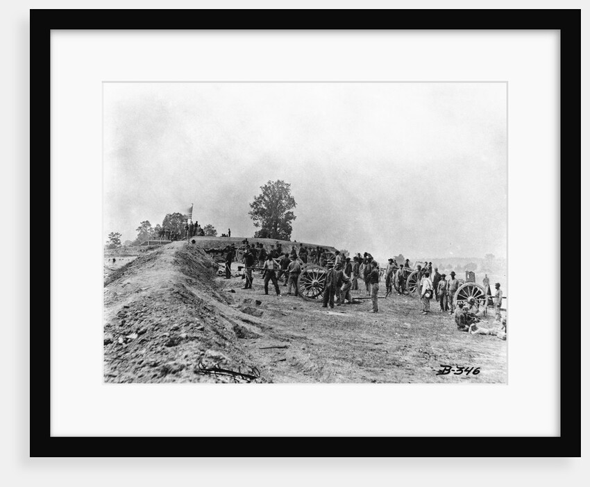 Mathew B. Brady W/Civil War Battery by Anonymous
