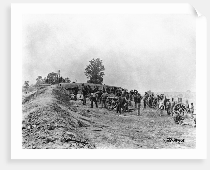 Mathew B. Brady W/Civil War Battery by Anonymous