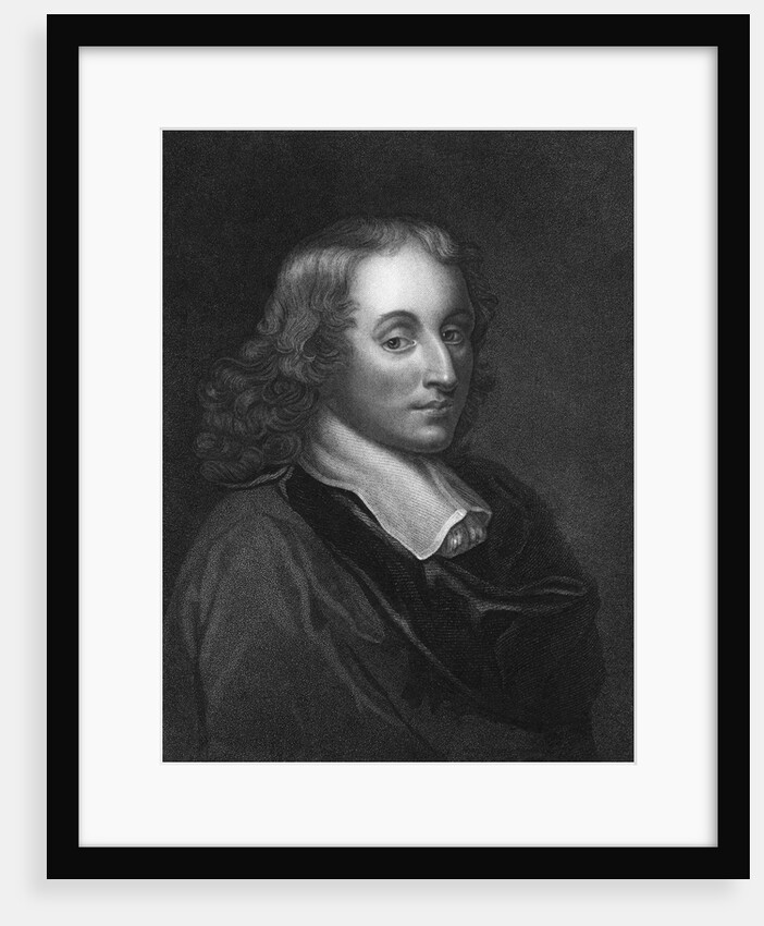 Blaise Pascal Engraving by Henry Hoppner Meyer