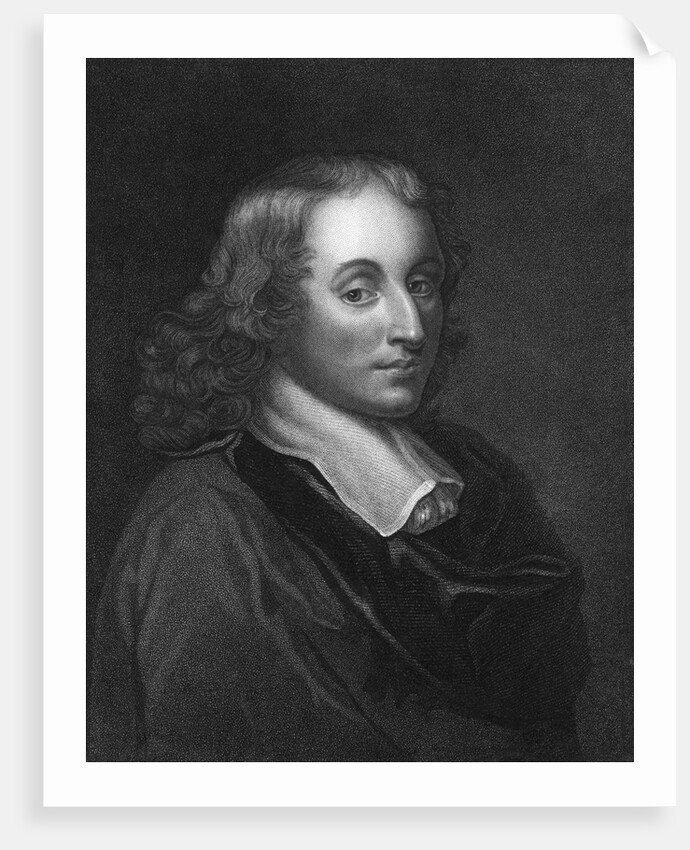 Blaise Pascal Engraving by Henry Hoppner Meyer