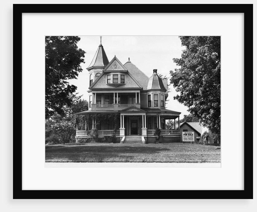 Exterior Of Victorian American Home by Anonymous