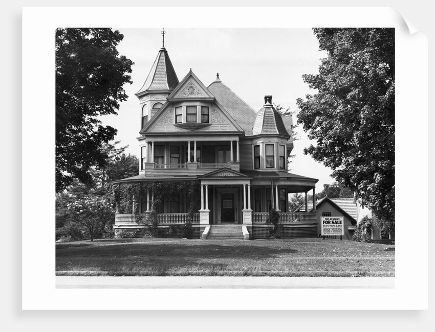 Exterior Of Victorian American Home by Anonymous