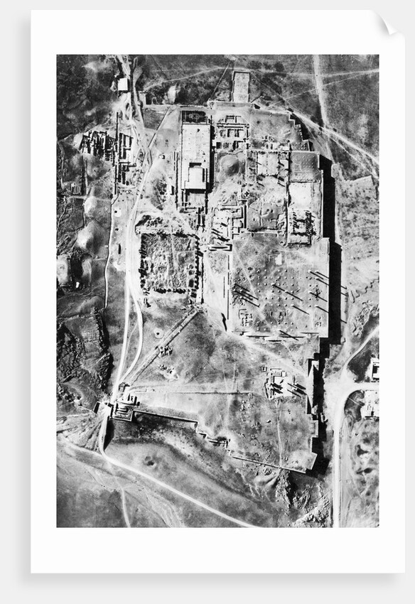 Aerial Of The Ruins Of Persepolis by Anonymous