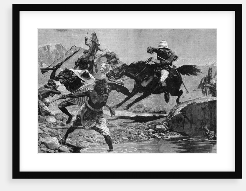 Illustration; British Fighting Sudanese by Anonymous