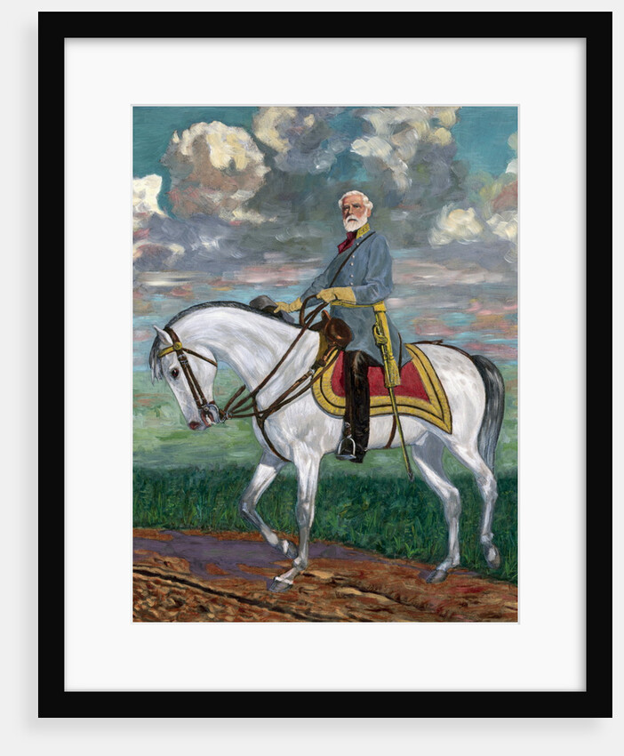 Robert E. Lee Astride Horse  - Painting by Anonymous