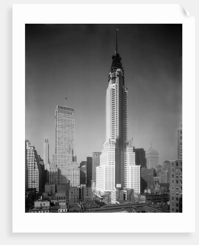 Chrysler Building Under Construction by Anonymous