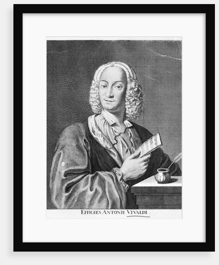 Engraved Portrait of Antonio Vivaldi by Anonymous