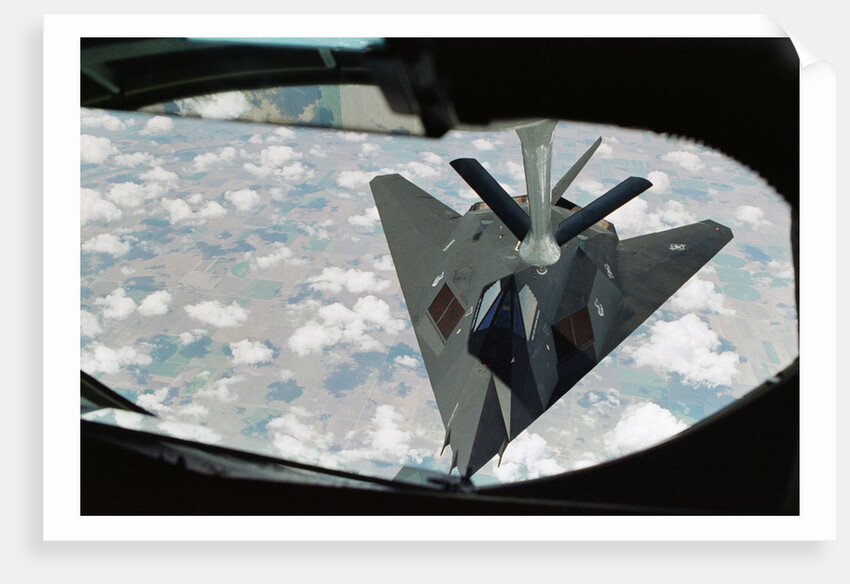 Stealth Bomber Refueling Over Kansas by Anonymous