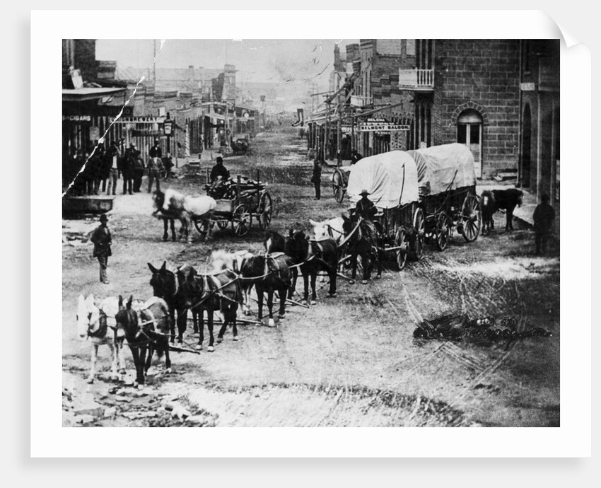 Horse Drawn Covered Wagon by Corbis