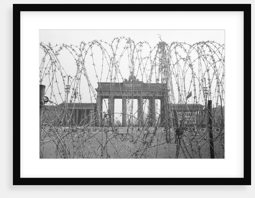 Barbed Wire and Brandenburg Gate by Anonymous