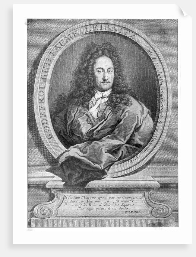 Bust Of Baron Gottfried Wilhelm Leibniz by Anonymous