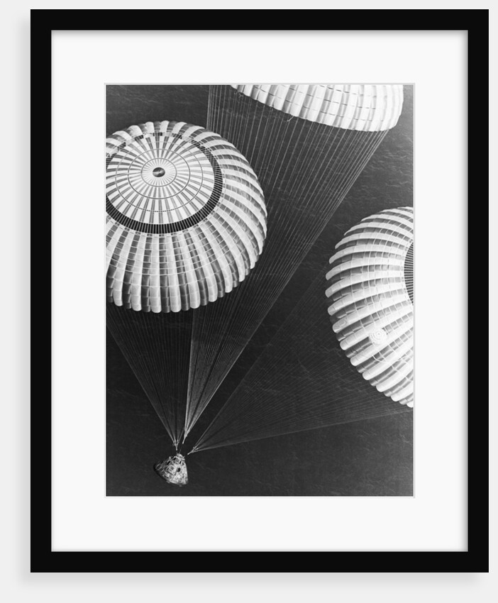Apollo 17 Parachuting into Pacific by Anonymous