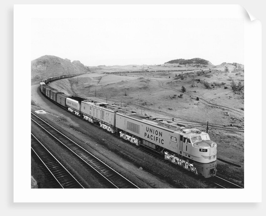 Overhead View of Large Freight Train by Anonymous