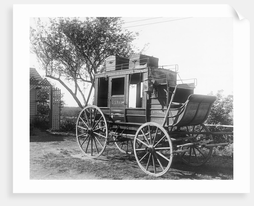 Stagecoach for Delivering Mail by Anonymous