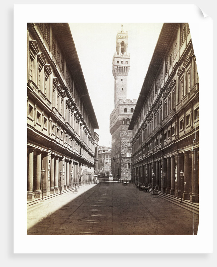 Uffizi Palace and Palazzo Vecchio Campanile by Anonymous