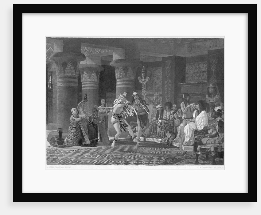 Royal Recreation in Ancient Egypt- Engr by Anonymous