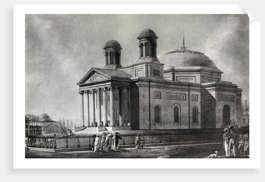 Illustration of Cathedral in Baltimore by Anonymous