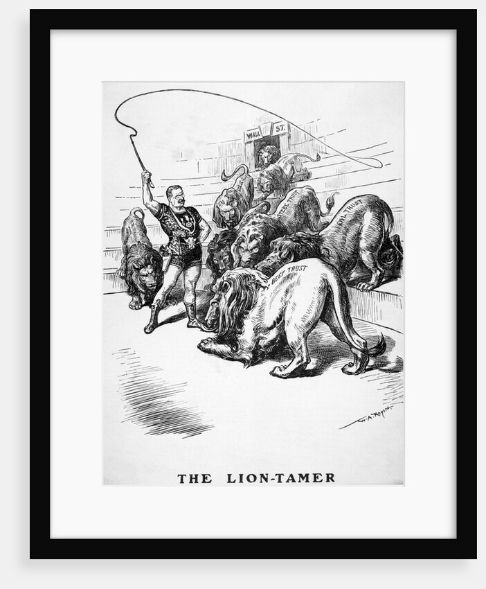 The Lion-Tamer Political Cartoon by Anonymous