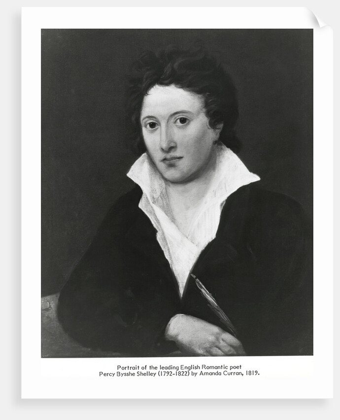 Portrait of Percy Bysshe Shelley by Anonymous