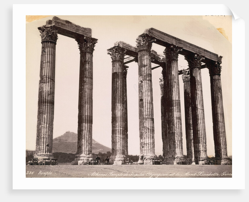 Low Angle Ruins of Corinthian Columns by Anonymous