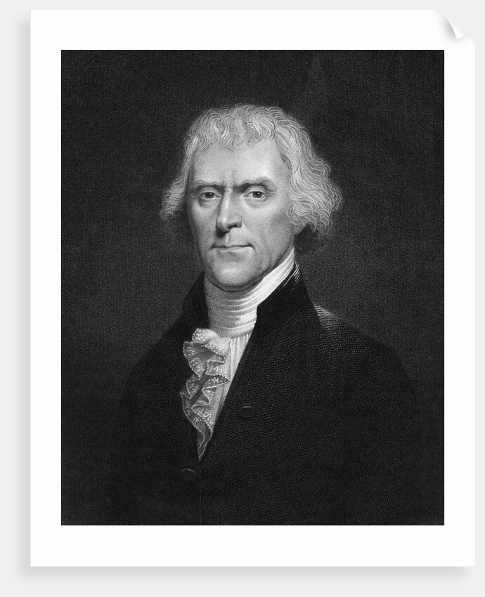 Thomas Jefferson Head/Shoulders Portrait by Anonymous