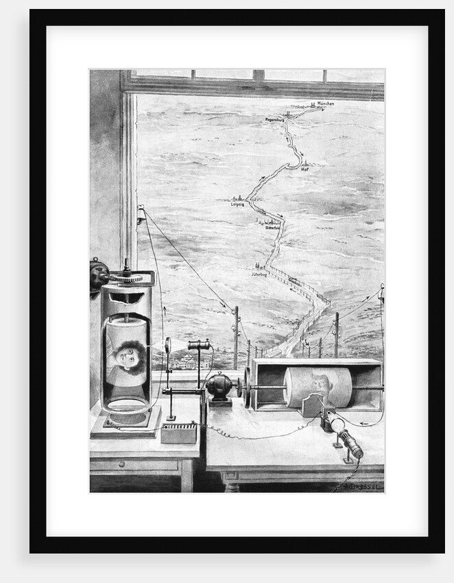 Drawing/Telegraph Transmission of Photo by Anonymous