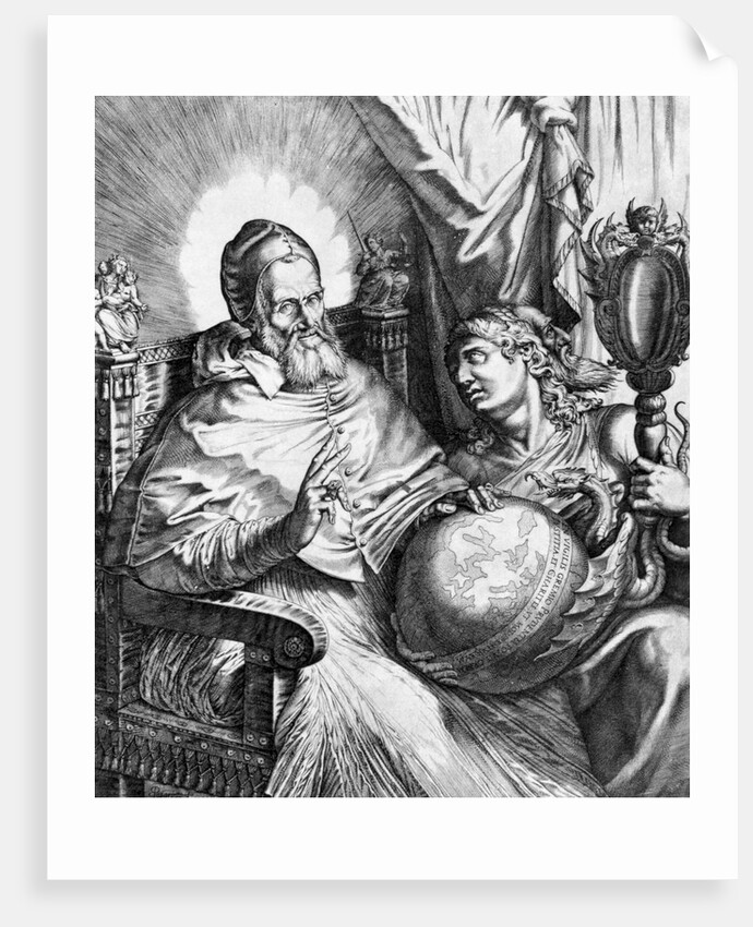 Pope Gregory Seated with Globe in Lap by Anonymous