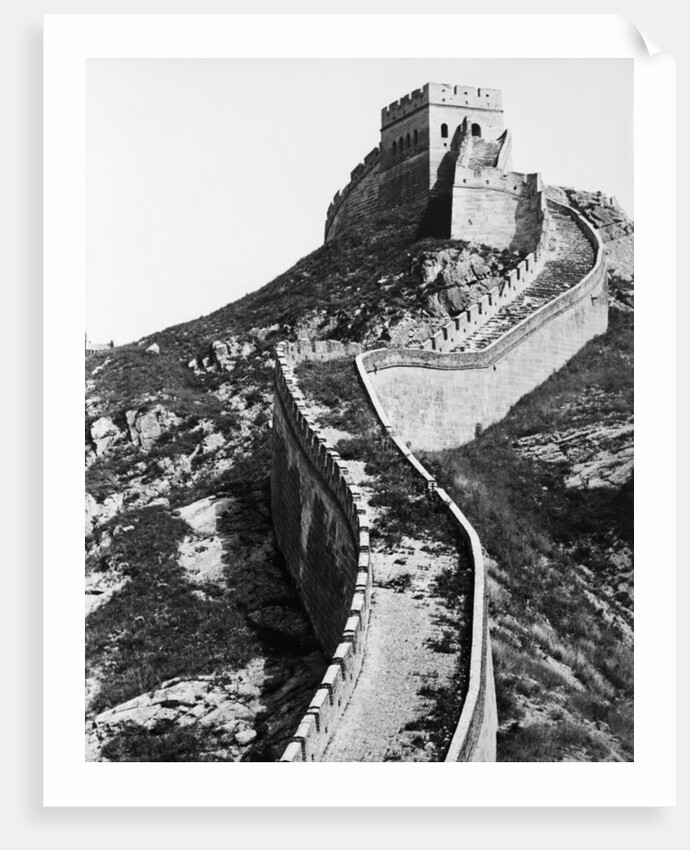 Vertical Section of Great Wall of China by Anonymous