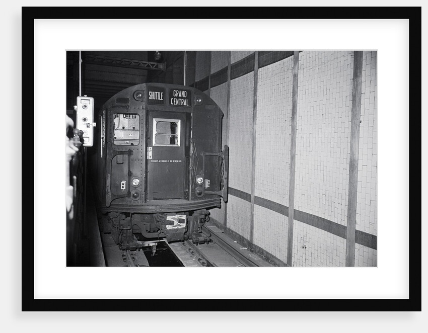 Unmanned Subway Train in Tunnel by Anonymous