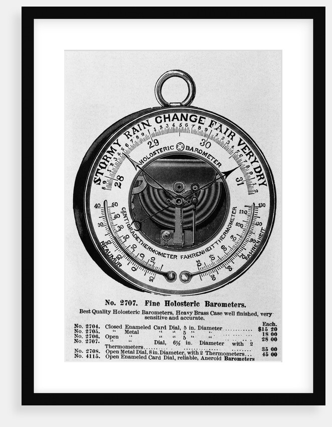 Fine Holosteric Barometer by Anonymous