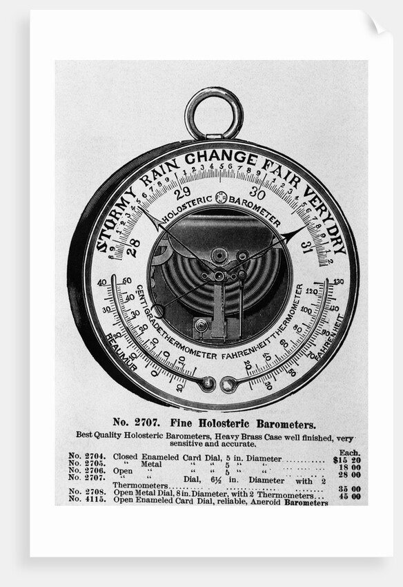 Fine Holosteric Barometer by Anonymous