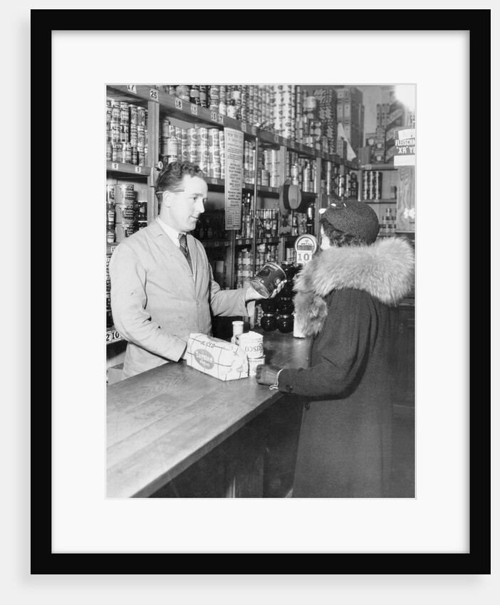 Woman and Grocer by Anonymous