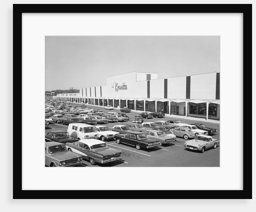 Parking Lot of Korvette Shopping Center by Anonymous