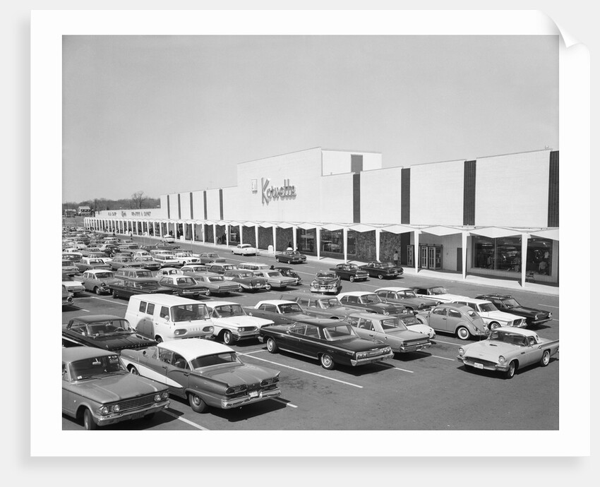 Parking Lot of Korvette Shopping Center by Anonymous