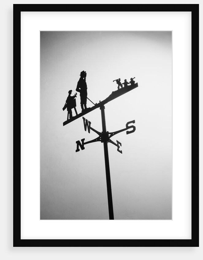 Golfer And Caddy Weather Vane by Anonymous