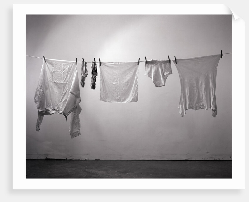 Clothes/Socks/Underwear On Clothesline by Anonymous