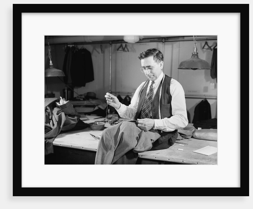Tailor Sewing a Jacket by Anonymous