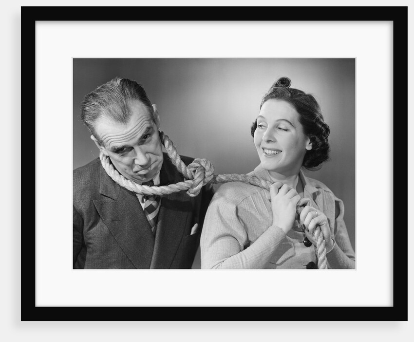 Wife Leading Husband with Noose by Anonymous